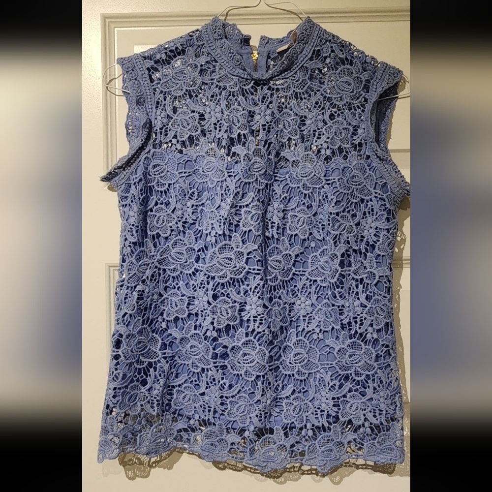Nanette Lepore Blue Top Sz S